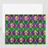 Sieraden Achtergrond Mardi Gras Programma (Voorkant / Achterkant)