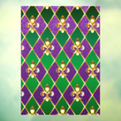 Sieraden Achtergrond Mardi Gras Raamsticker (Vel 3)