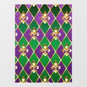 Sieraden Achtergrond Mardi Gras Raamsticker (Vel)