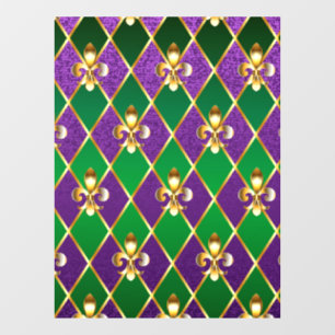 Sieraden Achtergrond Mardi Gras Raamsticker