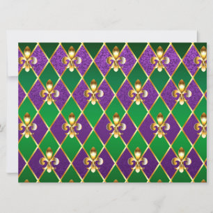 Sieraden Achtergrond Mardi Gras Save The Date