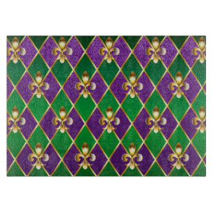 Sieraden Achtergrond Mardi Gras Snijplank