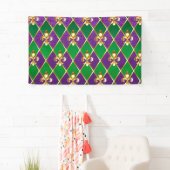 Sieraden Achtergrond Mardi Gras Spandoek (Insitu)