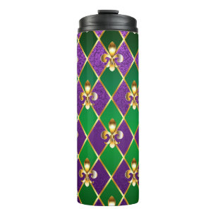 Sieraden Achtergrond Mardi Gras Thermosbeker