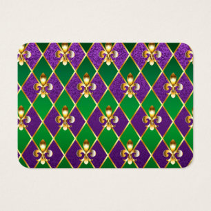 Sieraden Achtergrond Mardi Gras Visitekaartje