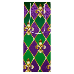 Sieraden Achtergrond Mardi Gras Wijn Cadeautas