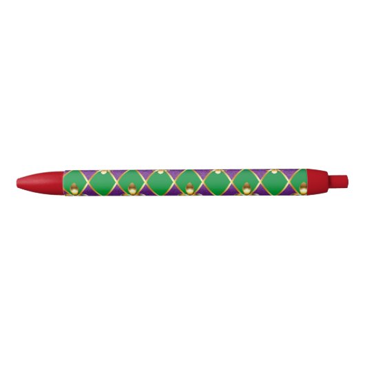 Sieraden Achtergrond Mardi Gras Zwarte Inkt Pen (Voorkant)