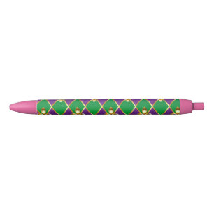 Sieraden Achtergrond Mardi Gras Zwarte Inkt Pen