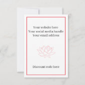 Sieraden dank u voor uw bestelling product verpakk bedankkaart (Achterkant)