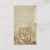 Sieraden Designer Gold Sparkle Luxury Visitekaartje (Achterkant)