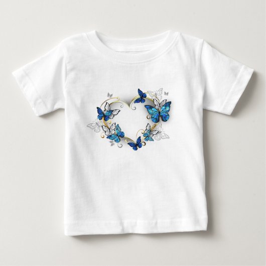 Sieraden Hart met Vlinders Morpho (Voorkant)