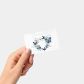 Sieraden Hart met Vlinders Morpho Badge (Handheld)