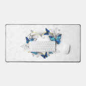 Sieraden Hart met Vlinders Morpho Bureaumat (Keyboard & Muis)