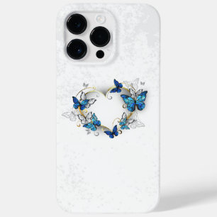 Sieraden Hart met Vlinders Morpho Case-Mate iPhone 14 Pro Max Hoesje