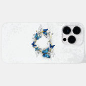 Sieraden Hart met Vlinders Morpho Case-Mate iPhone Case (Achterkant (horizontaal))