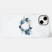 Sieraden Hart met Vlinders Morpho Case-Mate iPhone Case (Achterkant (horizontaal))