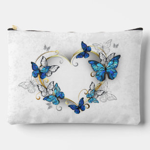 Sieraden Hart met Vlinders Morpho Etui
