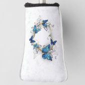 Sieraden Hart met Vlinders Morpho Golfheadcover (Draai 90)