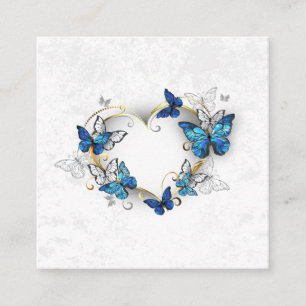 Sieraden Hart met Vlinders Morpho Informatiekaartje