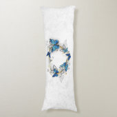 Sieraden Hart met Vlinders Morpho Lichaamskussen (Voorkant Verticaal)