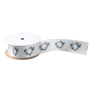 Sieraden Hart met Vlinders Morpho Lint