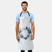 Sieraden Hart met Vlinders Morpho Schort (Gedragen)