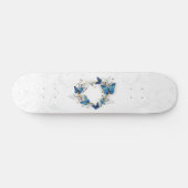 Sieraden Hart met Vlinders Morpho Skateboard (Horizontaal)