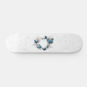 Sieraden Hart met Vlinders Morpho Skateboard