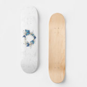 Sieraden Hart met Vlinders Morpho Skateboard (Voorkant)