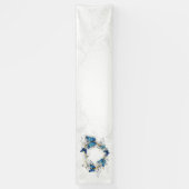 Sieraden Hart met Vlinders Morpho Spandoek (Verticaal)