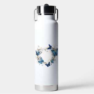 Sieraden Hart met Vlinders Morpho Waterfles