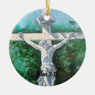 Sieraden Johannes 3:16 geloof kerk dominee Keramisch Ornament