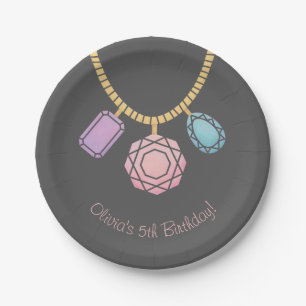 Sieraden Maken Meisjes Verjaardagsfeest Benodigdhe Papieren Bordje