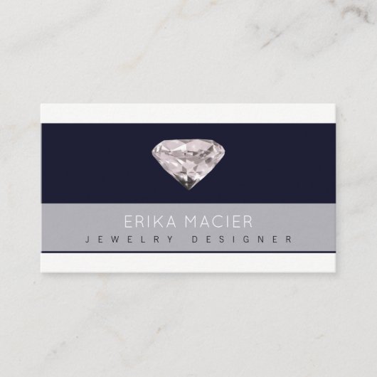 Sieraden ontwerper chic & elegant visitekaartje (Voorkant)