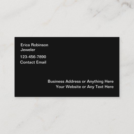 Sieraden Opal Look Kleurrijke Visitekaartjes (Achterkant)