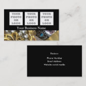 Sieraden patroonbedrijf logo visitekaartje (Voorkant / Achterkant)