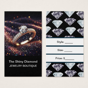 Sieraden Prijskaartjes Diamant Aangepaste Prijskaa Visitekaartje