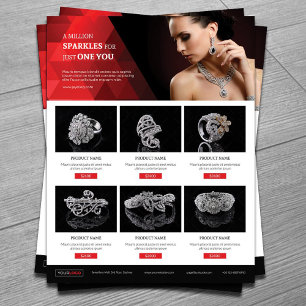 Sieraden Product Promotionele Flyer Sjabloon