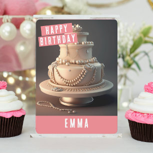 Sieraden thema Verjaardag Kaart