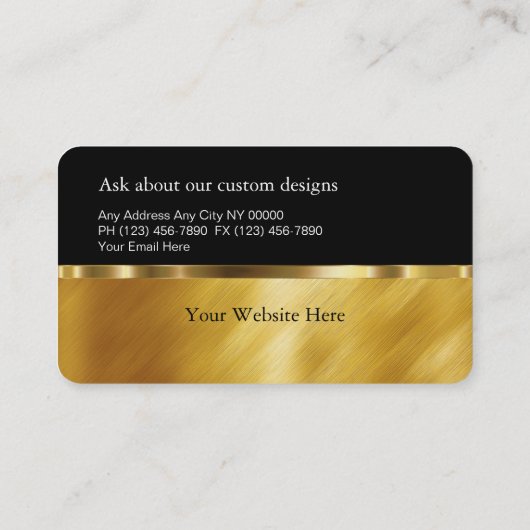 Sieraden Visitekaartjes (Achterkant)