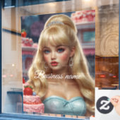 Sieraden voor de etalage raamsticker (Cafe Raam)