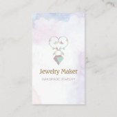 Sieradenmaker Ketting Aquarel Visitekaartje (Achterkant)