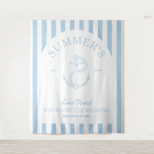 Sieranker Moderne Blauwe Bruidsbanner Wandkleed