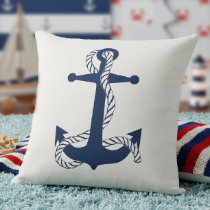 Sieranker & Touw Navy Wit ID836 Kussen