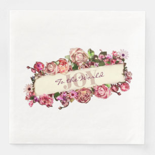 sierbloem doet mee aan de wereld servet