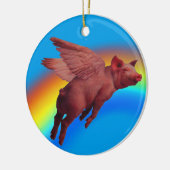 sierbloem voor vliegende varkens keramisch ornament (Links)