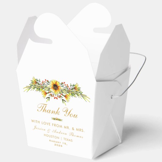 Sierbloemen bruiloft zomer bedankdoosjes (Open)