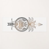 Sierbloemen Dream Catcher Yoga Mat (Voorkant (horizontaal))