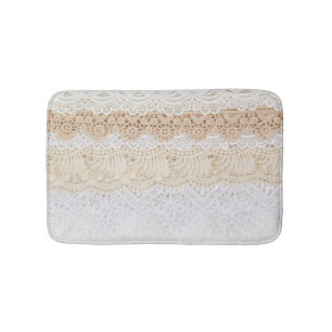 Sierbloemen kant: Elegant Collectie Badmat