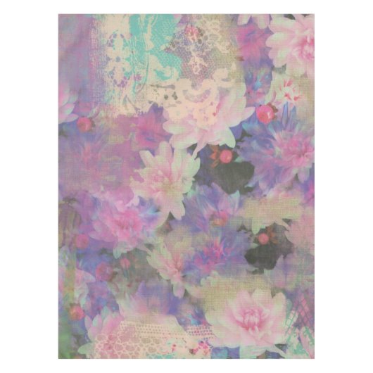  sierbloemen Tafeldoek Tafelkleed (Voorkant)